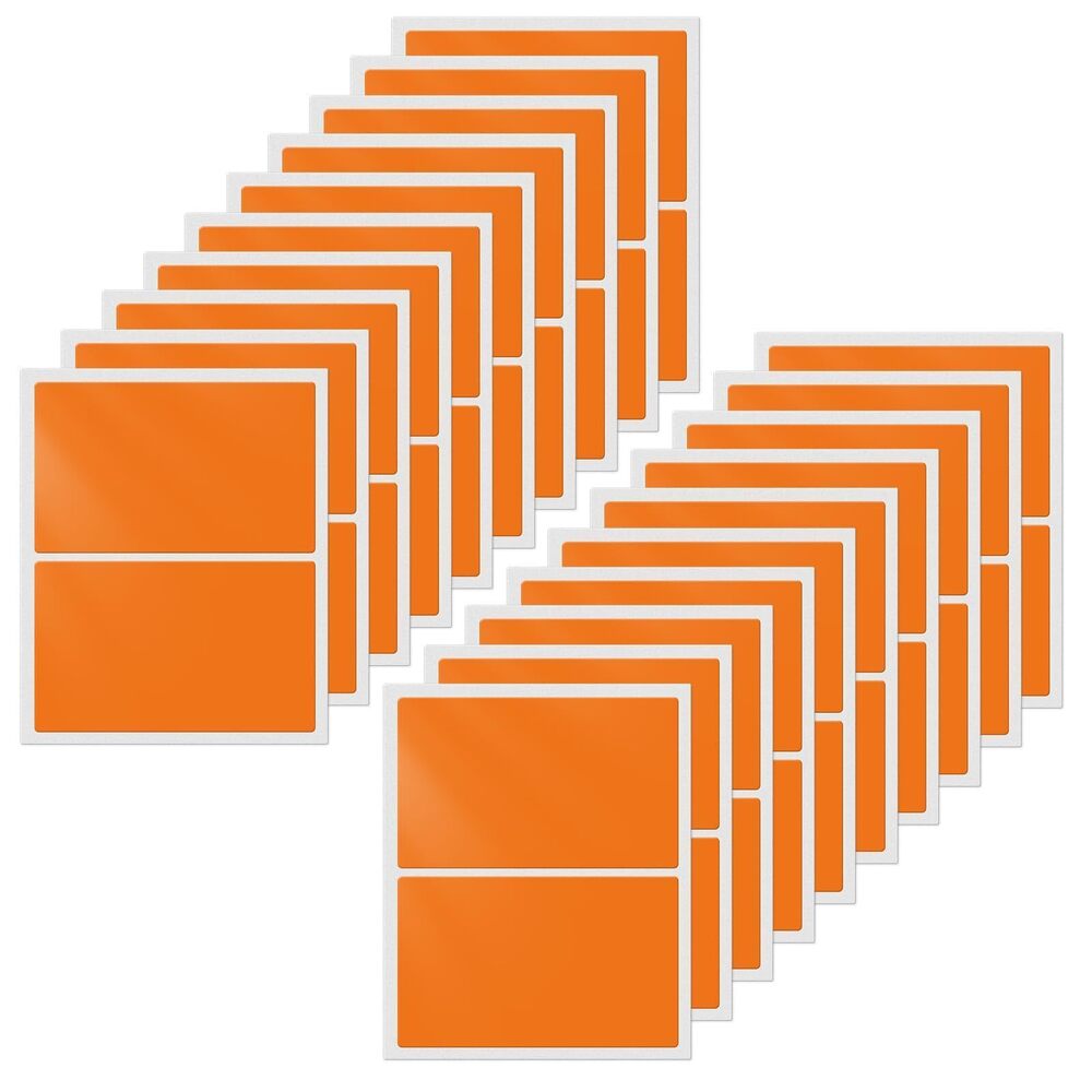 3363 Orange Color Coding Labels 3 × 2 Inches Self-Adhesive Rectangle
